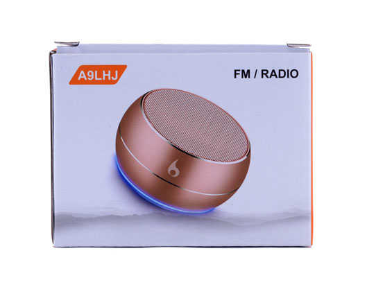 A9 Bluetooth Speaker Hoparlör Rose Gold