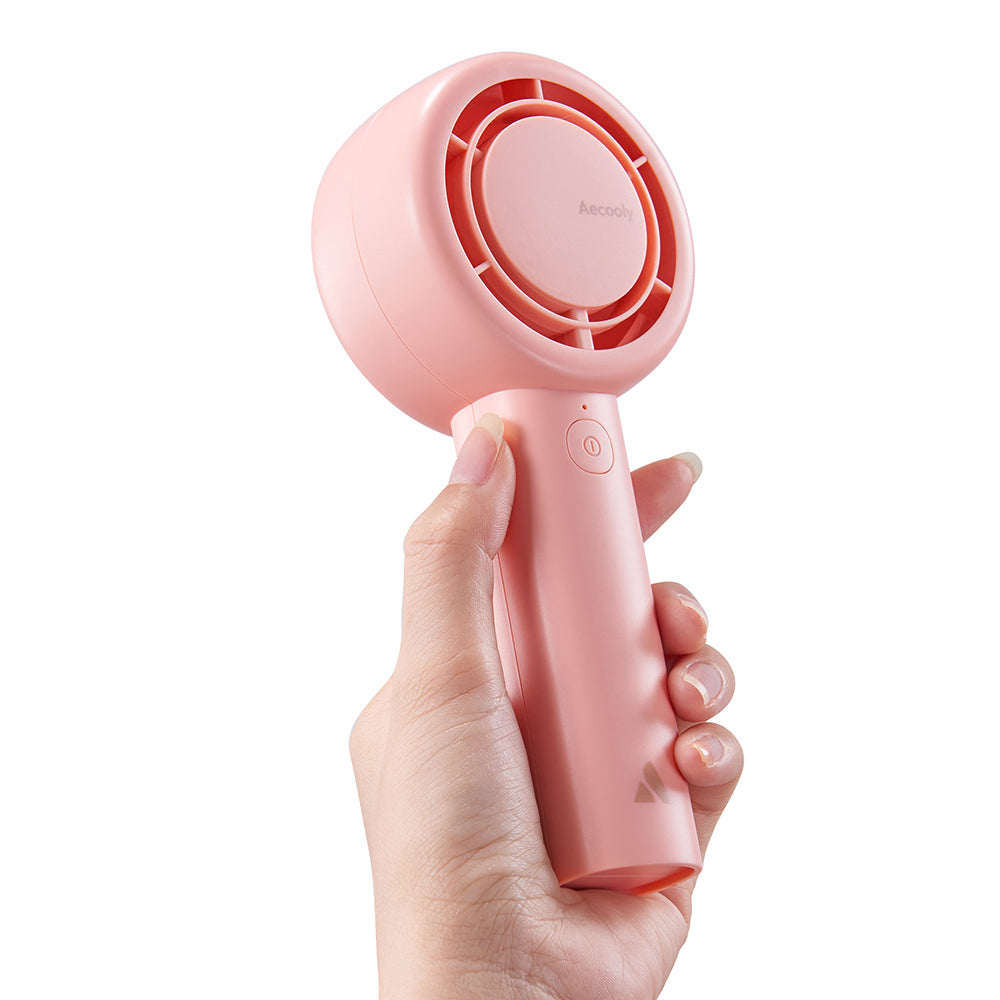 Aecooly PB01 İç Spiralli Çift Halka Hava Akışı Teknolojili 5 Kademeli Portatif Soğutucu El Fanı Bej