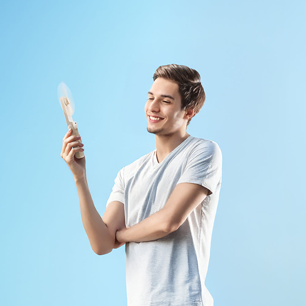 Aecooly PF01 Katlanabilen 3 Kademeli Portatif Soğutucu El Fanı Siyah