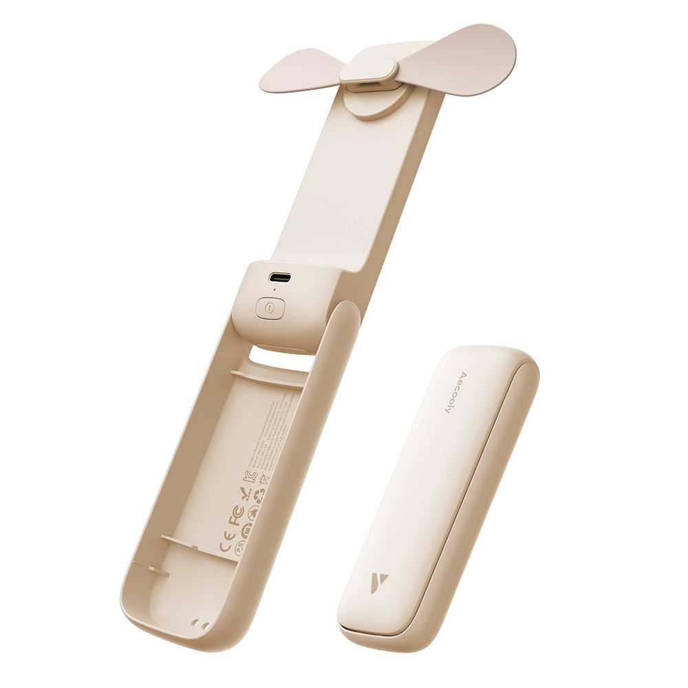 Aecooly PF01 Katlanabilen 3 Kademeli Portatif Soğutucu El Fanı Siyah