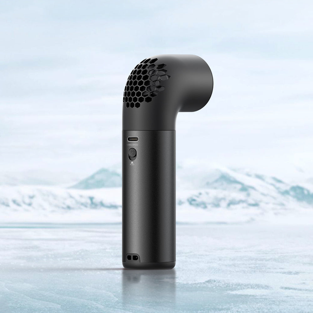 Aecooly PH01 Aero Pro Serisi Dijital LED Göstergeli Portatif Soğutucu El Fanı Gri