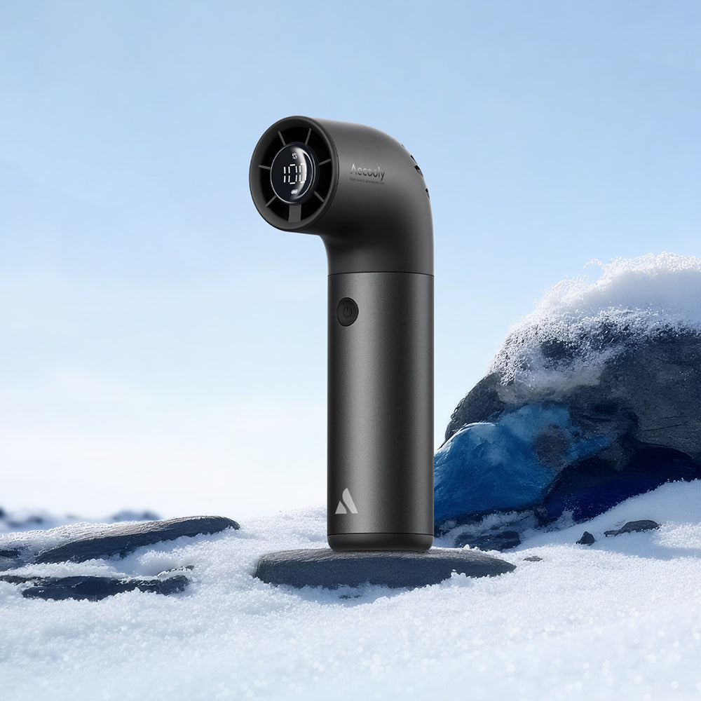 Aecooly PH01 Aero Pro Serisi Dijital LED Göstergeli Portatif Soğutucu El Fanı Gold