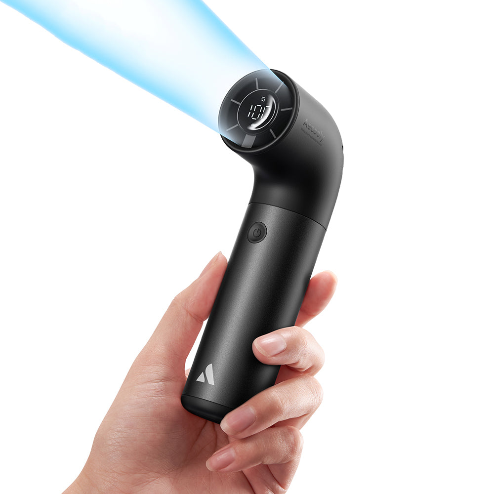 Aecooly PH01 Aero Pro Serisi Dijital LED Göstergeli Portatif Soğutucu El Fanı Gold