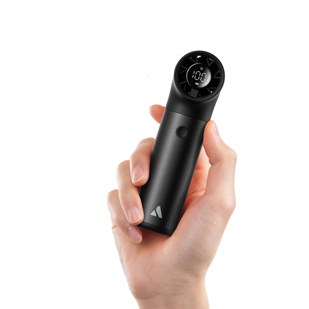 Aecooly PH01 Aero Pro Serisi Dijital LED Göstergeli Portatif Soğutucu El Fanı Siyah