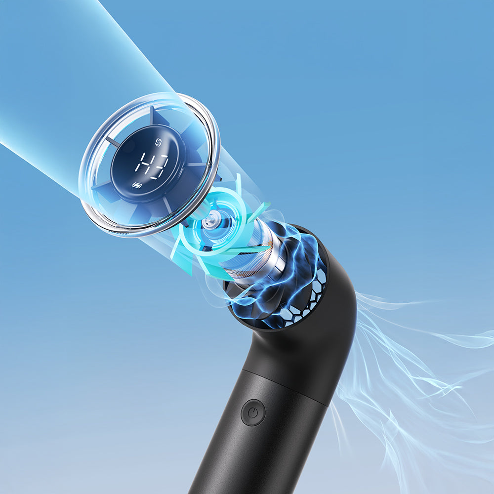 Aecooly PH01 Aero Pro Serisi Dijital LED Göstergeli Portatif Soğutucu El Fanı Gold