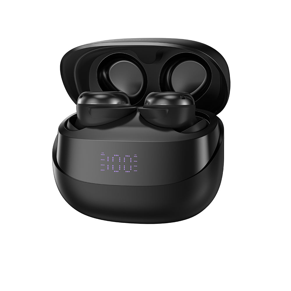 Amazingthing Amazsound Lite Dijital LED Göstergeli Kulak İçi Bluetooth Kulaklık v5.4 Siyah