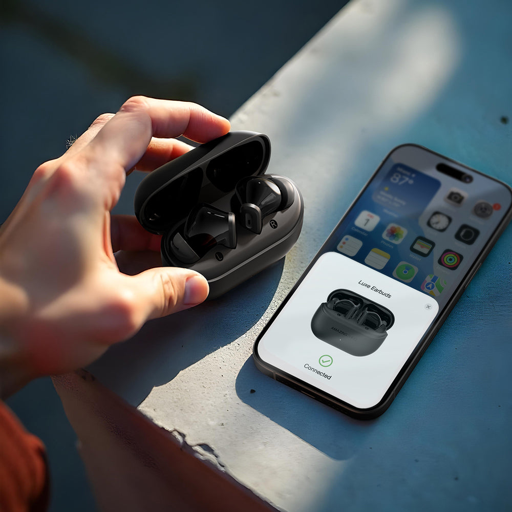 Amazingthing Amazsound Luxe ENC Teknolojili Kulak İçi Bluetooth Kulaklık v5.4 Siyah