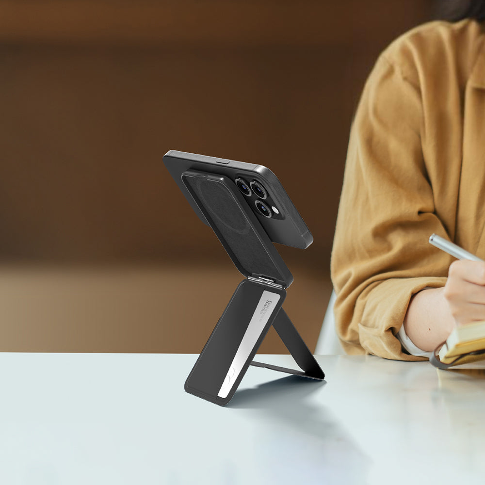 Amazingthing Glamour Link Fonksiyonel Çok Yönlü Grip Standlı Magnetik Kartlık Gri