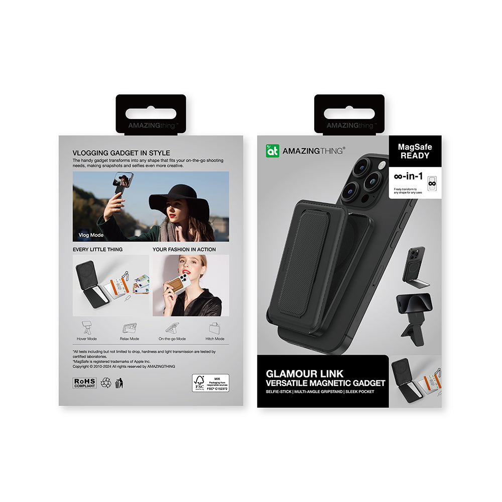 Amazingthing Glamour Link Fonksiyonel Çok Yönlü Grip Standlı Magnetik Kartlık Mavi