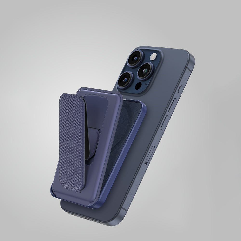 Amazingthing Glamour Link Fonksiyonel Çok Yönlü Grip Standlı Magnetik Kartlık Mavi