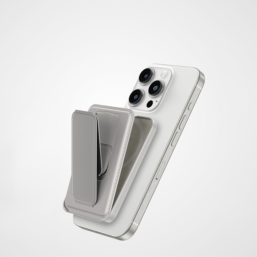 Amazingthing Glamour Link Fonksiyonel Çok Yönlü Grip Standlı Magnetik Kartlık Gri