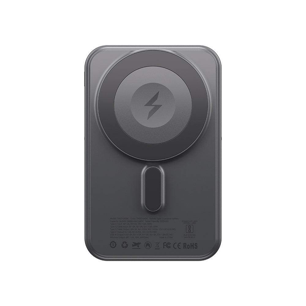 Amazingthing Thunder Go Akıllı Saat Kablosuz Şarj Özellikli PD 22.5W Standlı Wireless Powerbank 15W 10000mAh Mavi