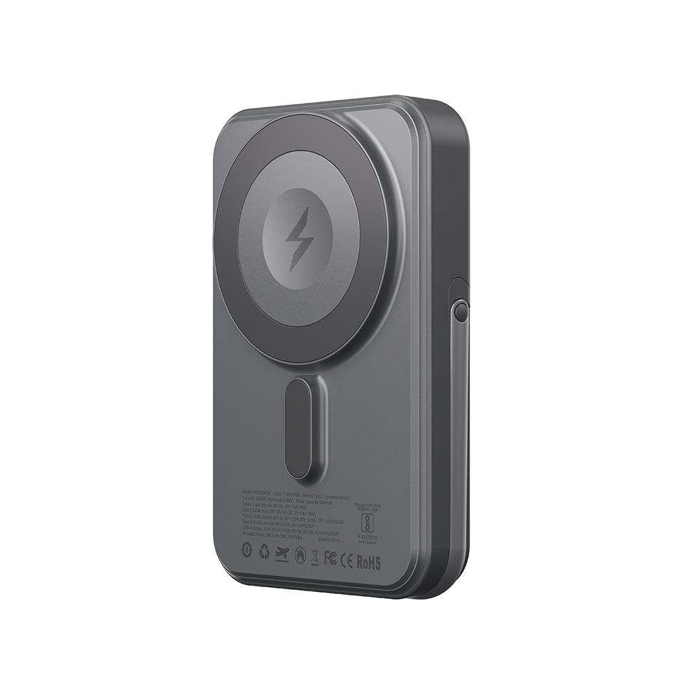 Amazingthing Thunder Go Akıllı Saat Kablosuz Şarj Özellikli PD 22.5W Standlı Wireless Powerbank 15W 10000mAh Mavi