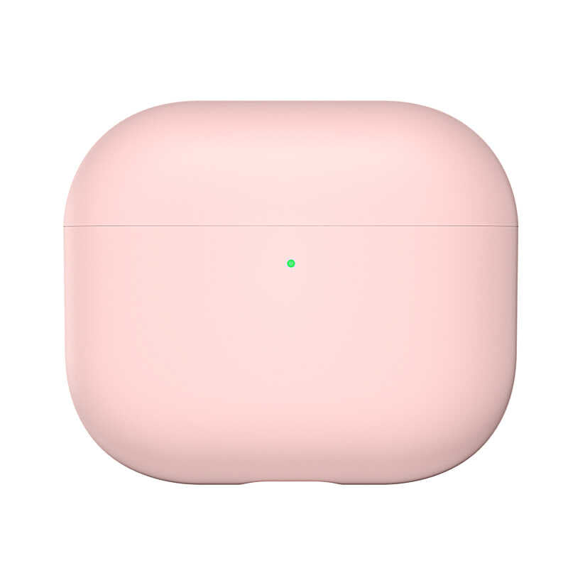Apple Airpods 3 Kılıf Benks Liquid Silikon PC Kapak Pembe