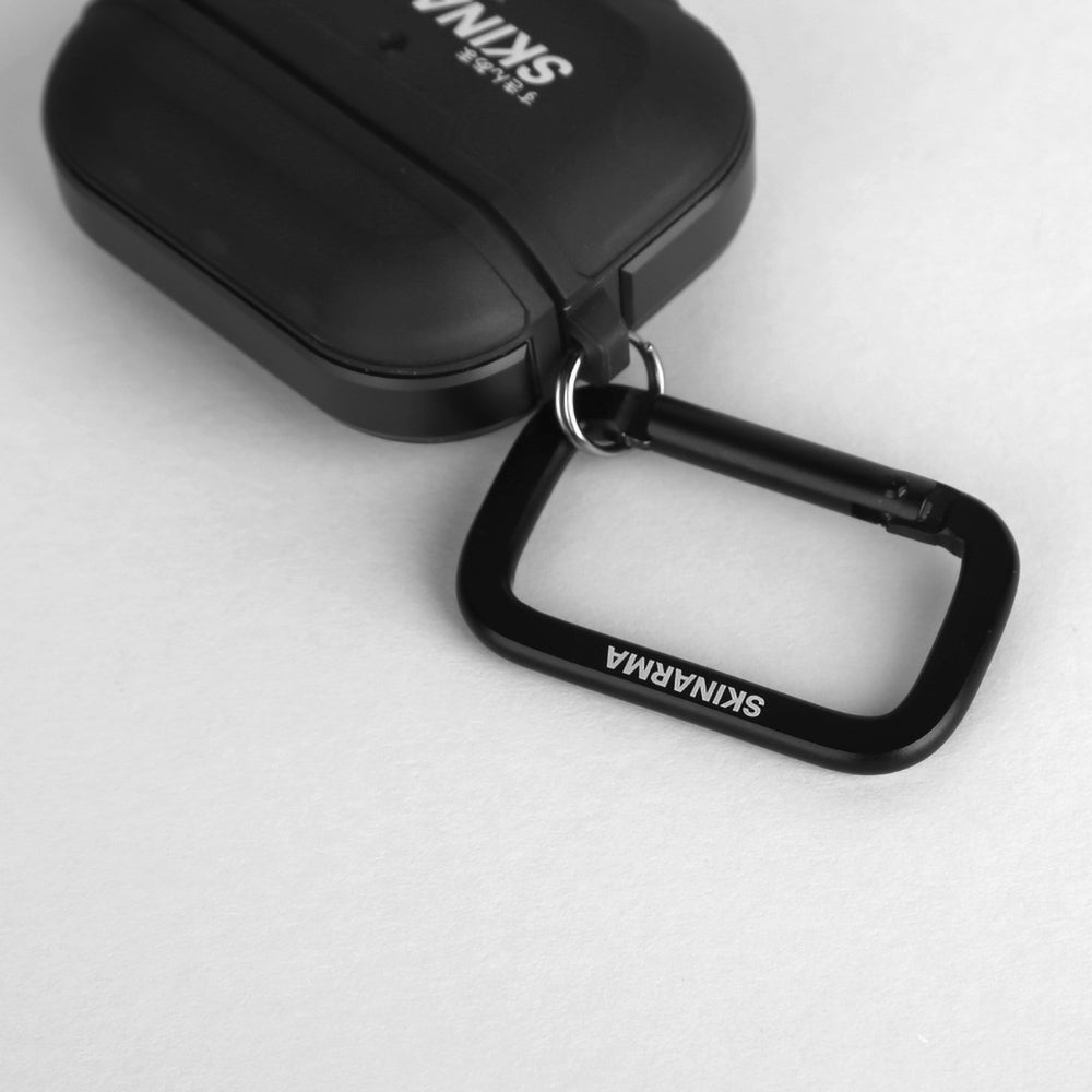 Apple Airpods 3. Nesil Kılıf SkinArma Transparan Mat Tasarım Kinzoku Kılıf Siyah