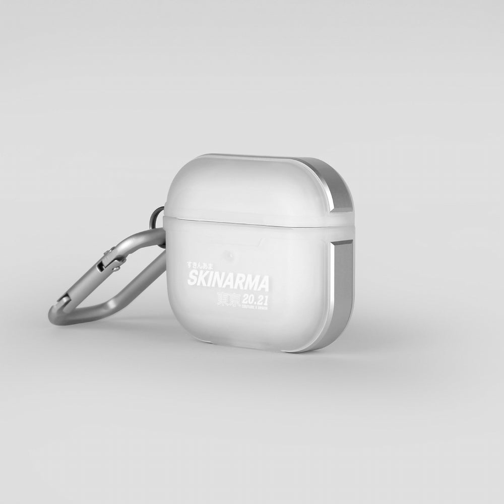 Apple Airpods 3. Nesil Kılıf SkinArma Transparan Mat Tasarım Kinzoku Kılıf Siyah