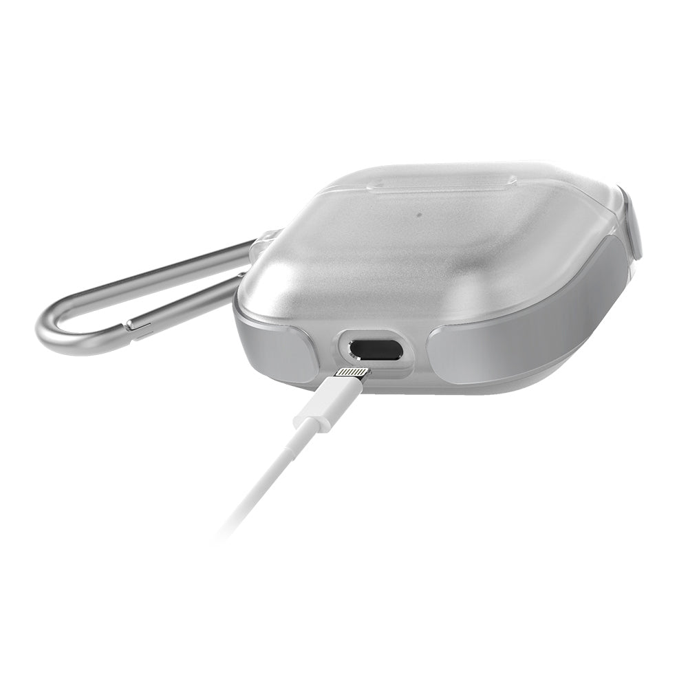 Apple Airpods 3.Nesil Kılıf Askı Aparatlı Raptic Air Serisi Kılıf Gümüş