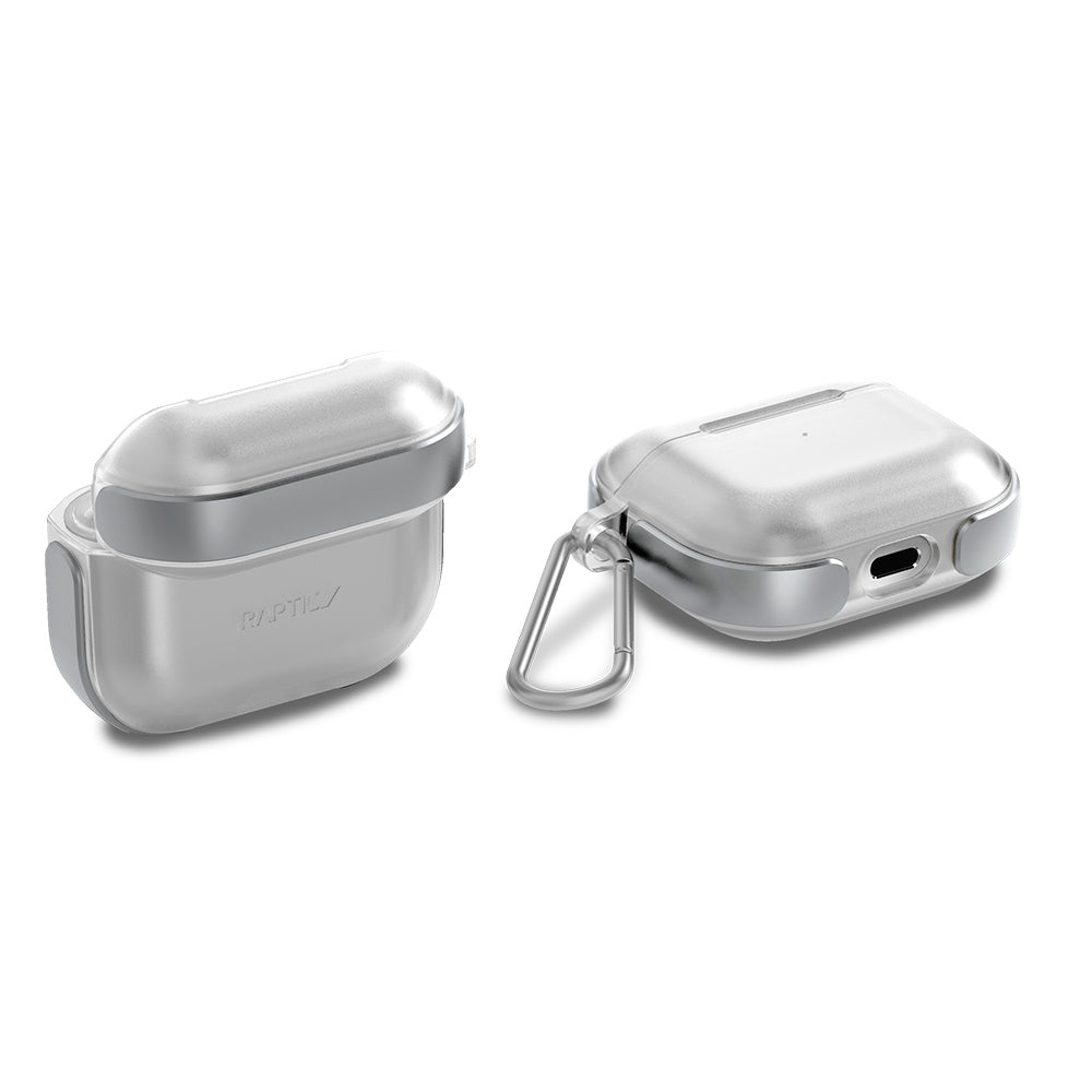 Apple Airpods 3.Nesil Kılıf Askı Aparatlı Raptic Air Serisi Kılıf Gümüş