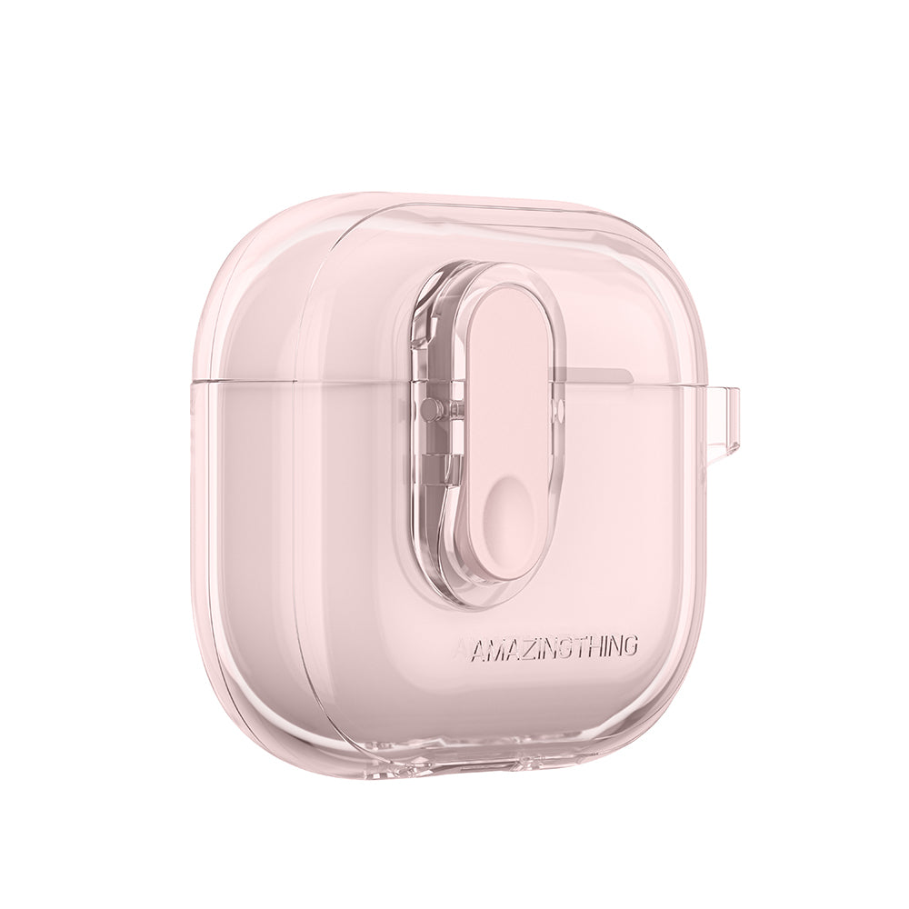 Apple Airpods 4 Amazingthing Magnetik Kilit Tasarımlı Minimal Serisi Kılıf Pembe