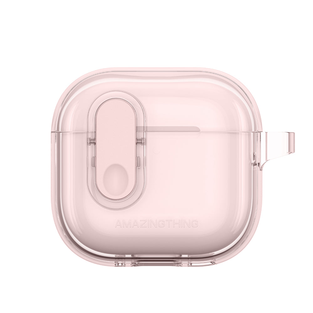 Apple Airpods 4 Amazingthing Magnetik Kilit Tasarımlı Minimal Serisi Kılıf Pembe