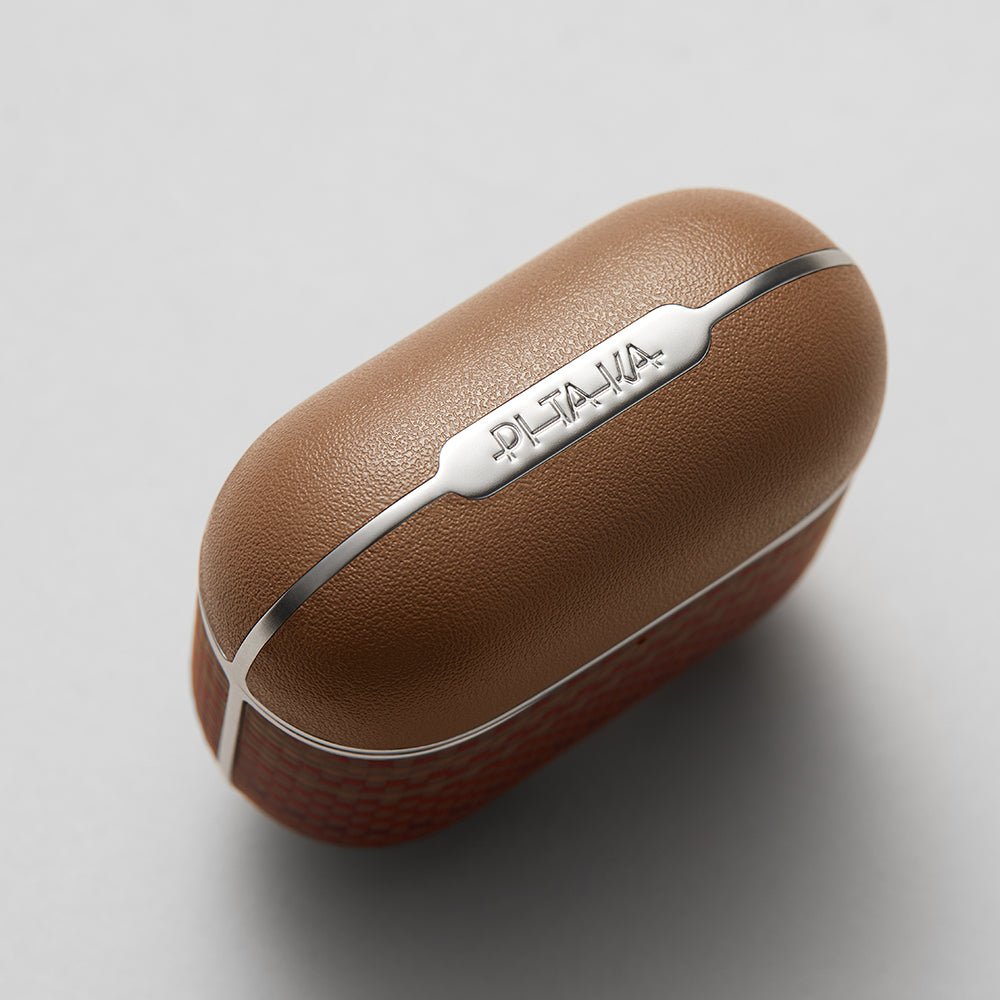 Apple Airpods 4 Kılıf Aramid Fiber Pitaka Tactile Woven Sunset-Moonrise Serisi Kapak Mavi