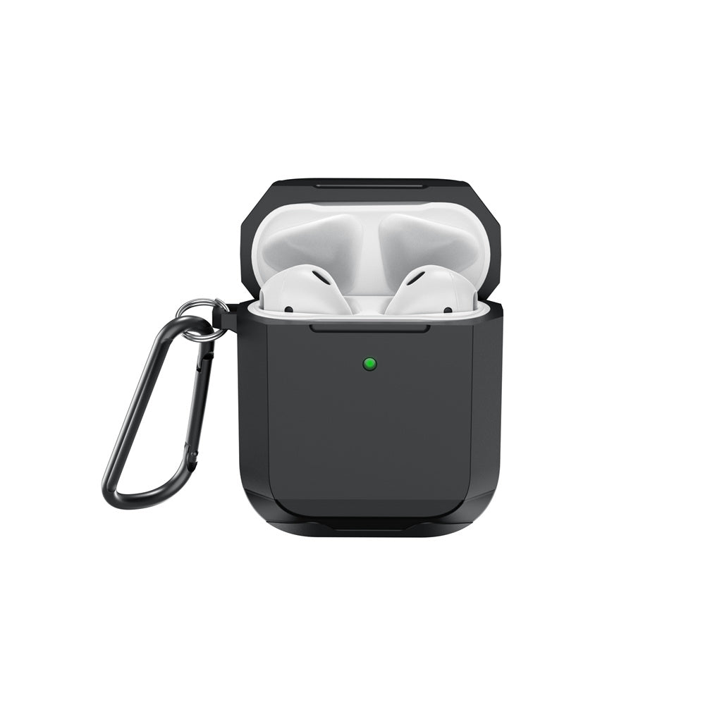 Apple Airpods Kılıf Wiwu JD-102 Defender Anti Shock Koruyucu Kılıf Siyah