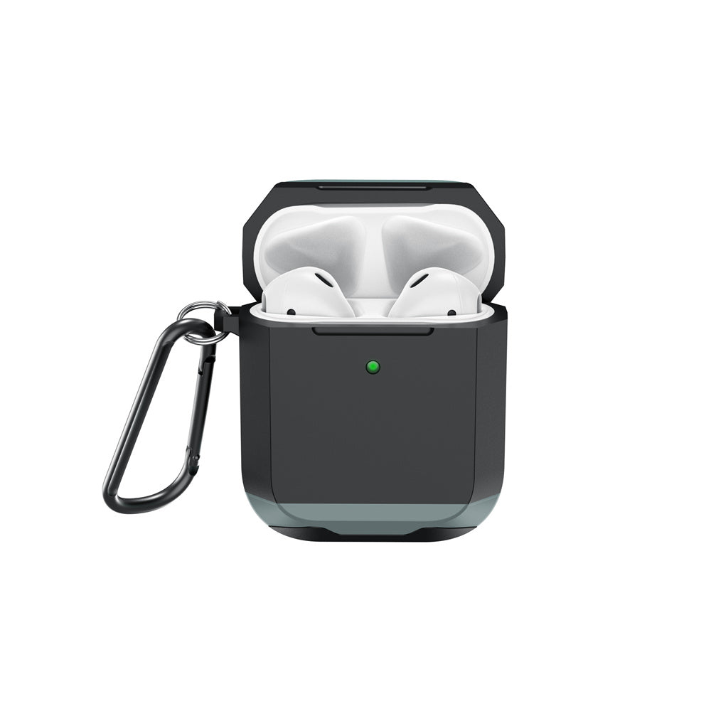 Apple Airpods Kılıf Wiwu JD-102 Defender Anti Shock Koruyucu Kılıf Siyah