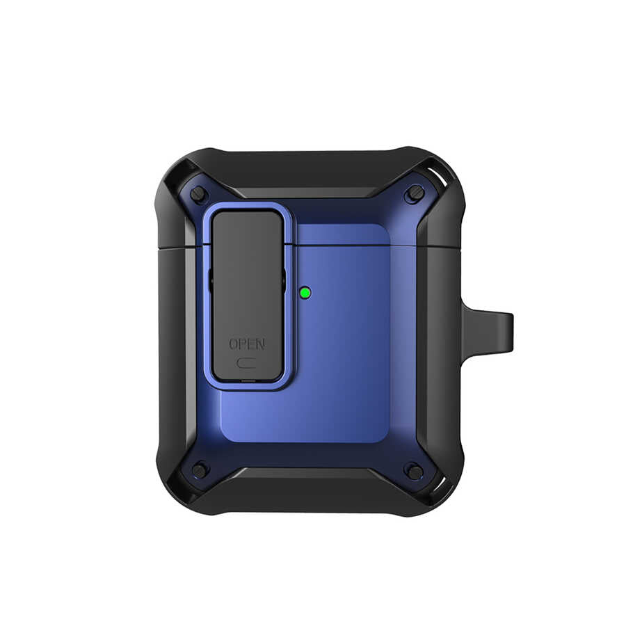 Apple Airpods Kılıf Wiwu Mecha Kılıf Siyah