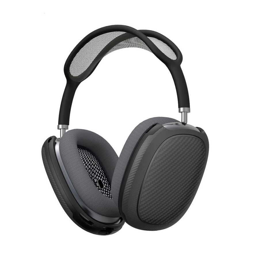 Apple Airpods Max Wiwu Armor Carbon Koruyucu Kılıf Siyah
