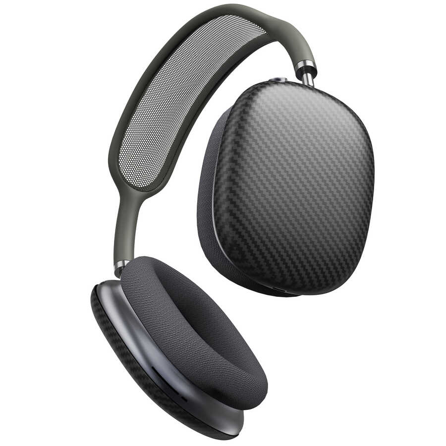 Apple Airpods Max Wiwu Armor Kevlar Koruyucu Kılıf Siyah