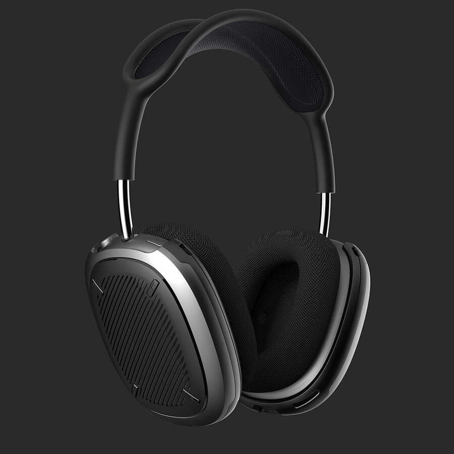 Apple Airpods Max Wiwu Armor One Koruyucu Kılıf Siyah-Gri