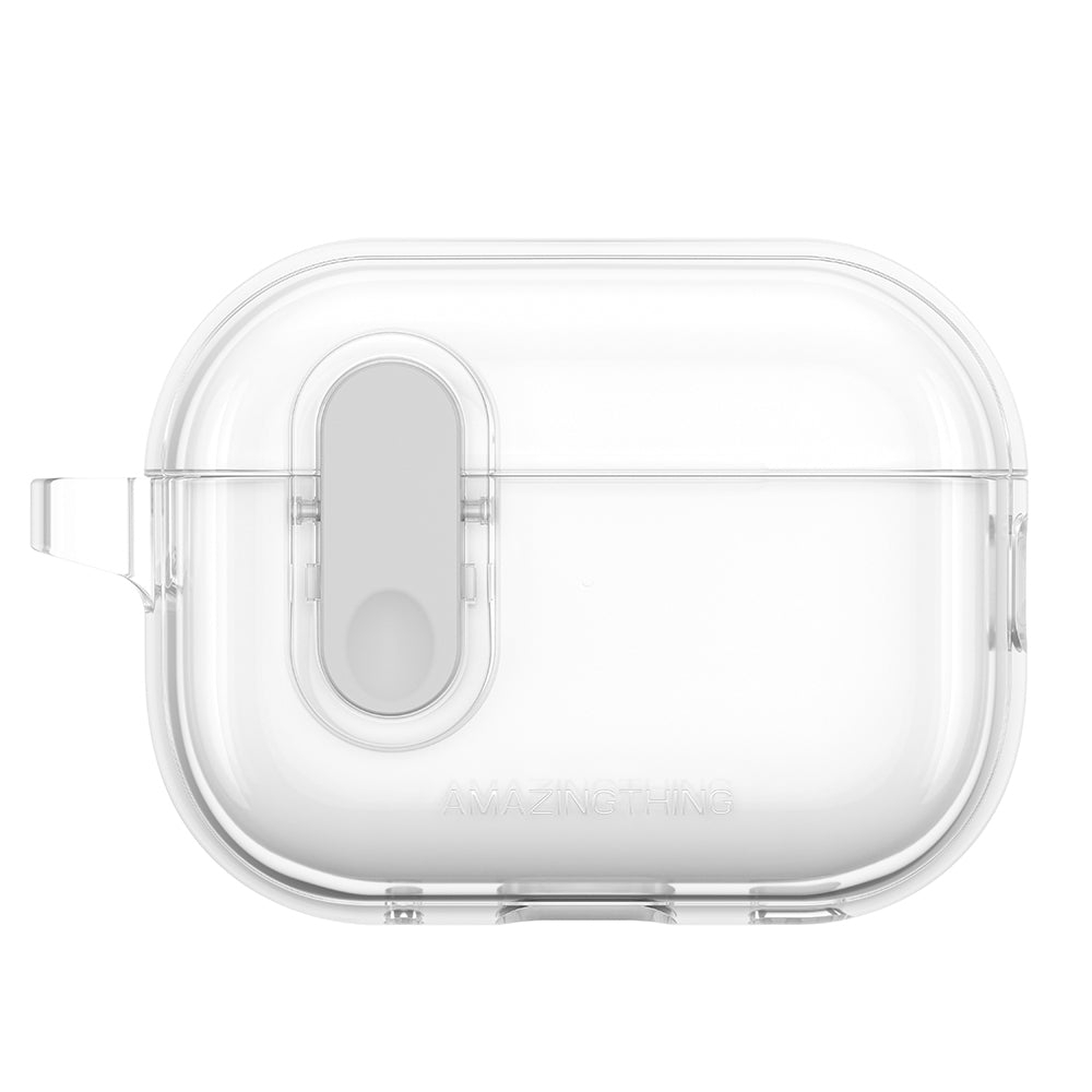 Apple Airpods Pro 2 Amazingthing Magnetik Kilit Tasarımlı Minimal Serisi Kılıf Şeffaf