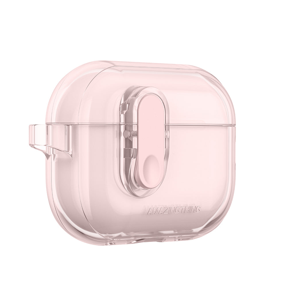 Apple Airpods Pro 2 Amazingthing Magnetik Kilit Tasarımlı Minimal Serisi Kılıf Pembe