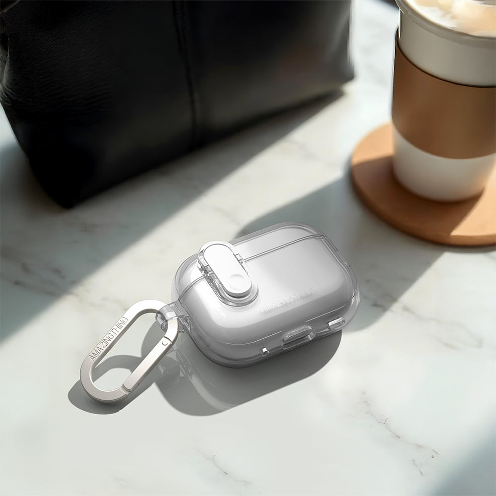 Apple Airpods Pro 2 Amazingthing Magnetik Kilit Tasarımlı Minimal Serisi Kılıf Mavi
