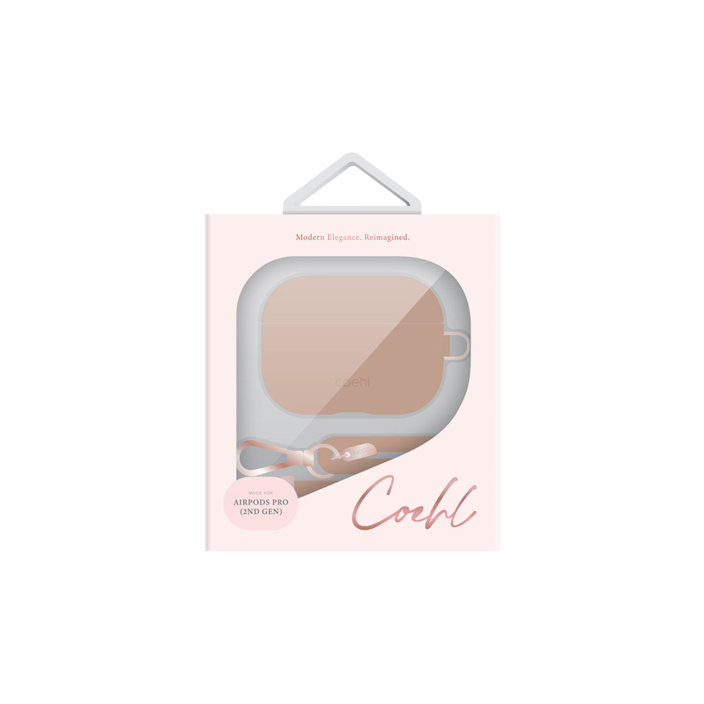 Apple Airpods Pro 2 Kılıf Askı Aparatlı Coehl Haven Kapak Pembe