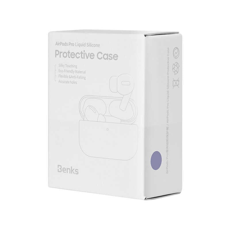 Apple Airpods Pro Kılıf Benks Liquid Silikon Pembe