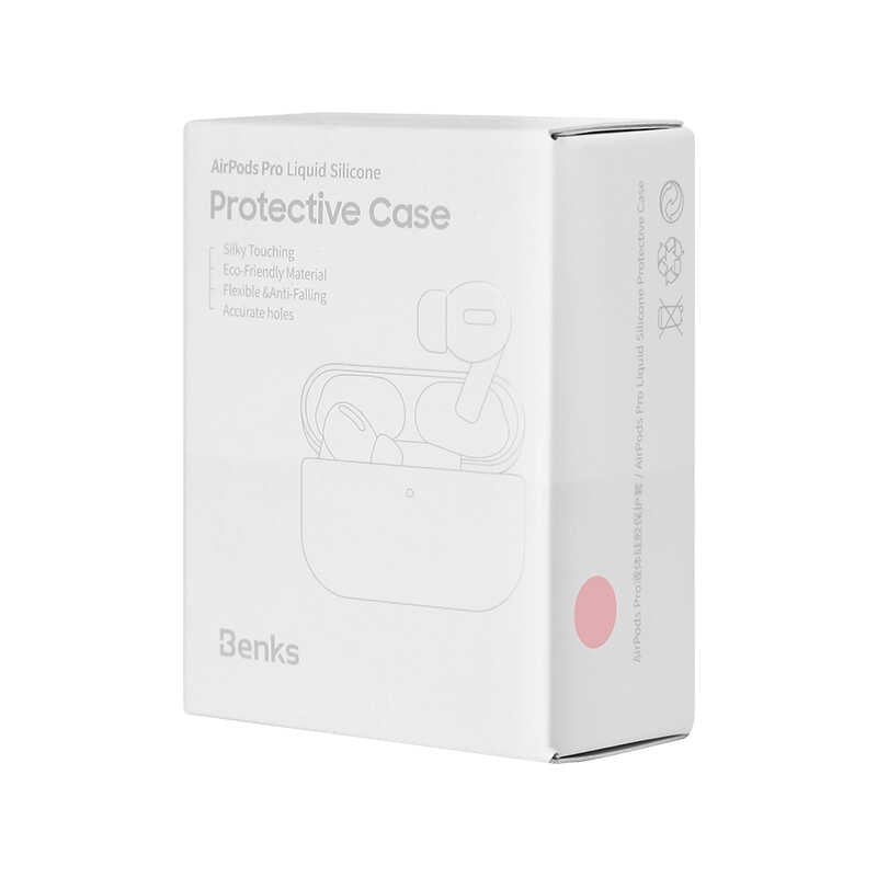 Apple Airpods Pro Kılıf Benks Liquid Silikon Siyah