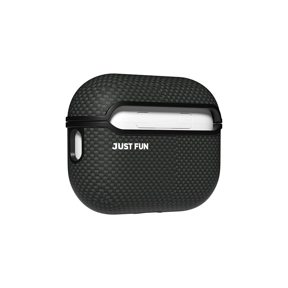 Apple Airpods Pro Kılıf M-safe Şarj Özellikli Aramid Fiber Youngkit 1500D Kevlar Extreme Wing Serisi Kapak Siyah