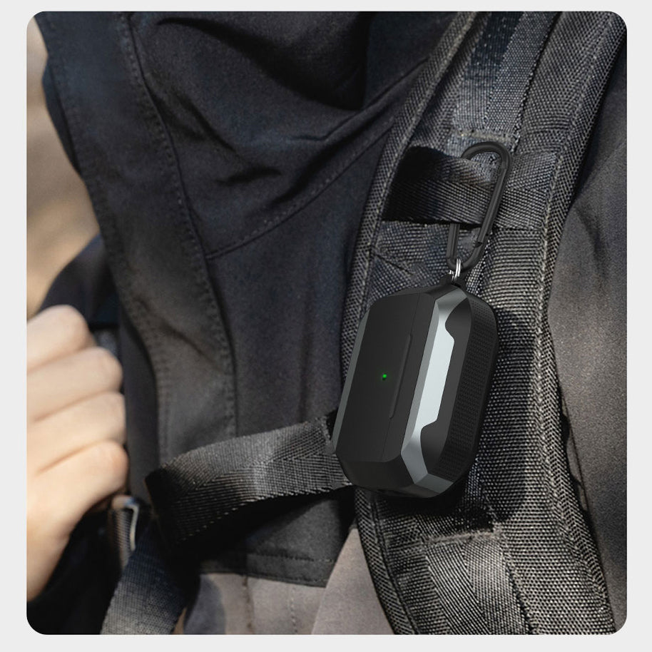 Apple Airpods Pro Kılıf Wiwu JD-102 Defender Anti Shock Koruyucu Kılıf Siyah