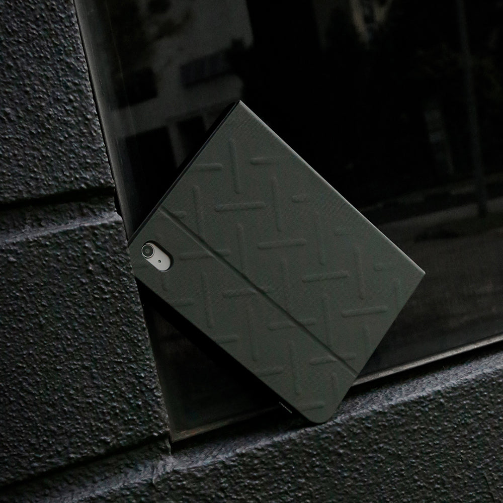 Apple iPad 11.Nesil 2025 Kılıf Skinarma 360 Tam Koruma Standlı Juno Kılıf Olive