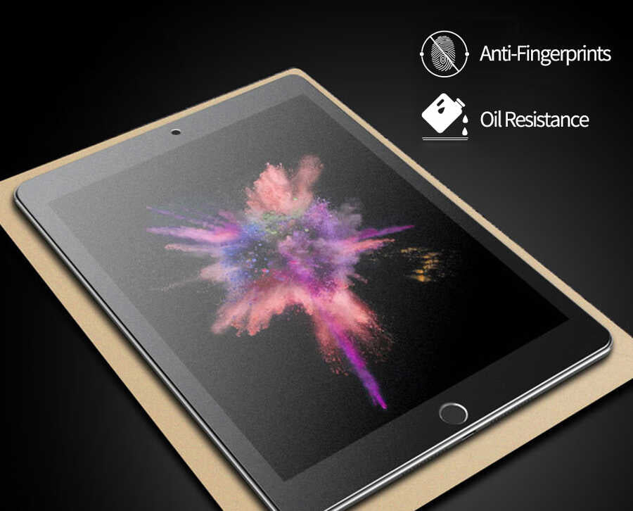Apple iPad Air 10.9 2020 (4.Nesil) Kağıt Hisli Wiwu iPaper Like Tablet Ekran Koruyucu Renksiz