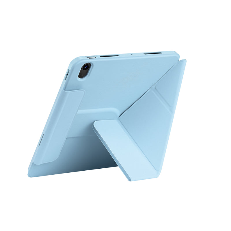 Apple iPad Air 10.9 2020 (4.Nesil) Wiwu 360° Dönebilen Standlı Magnetik Koruyucu Tablet Kılıfı Pembe