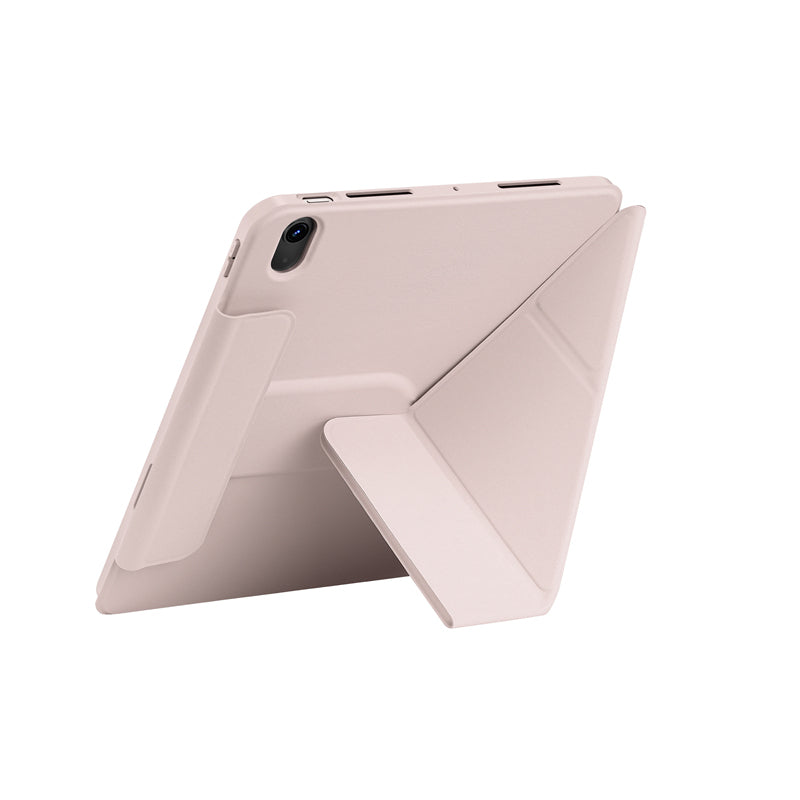 Apple iPad Air 10.9 2020 (4.Nesil) Wiwu 360° Dönebilen Standlı Magnetik Koruyucu Tablet Kılıfı Mavi Açık