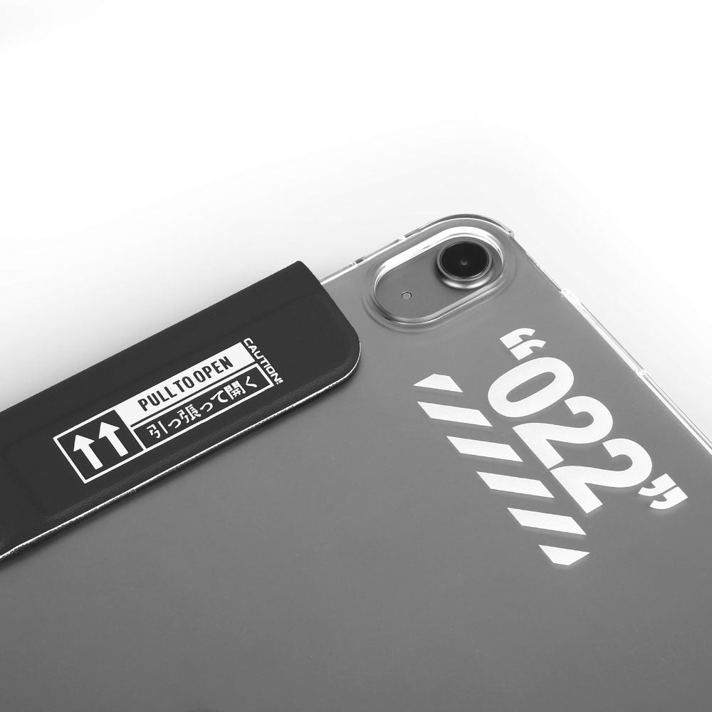 Apple iPad Air 10.9 2022 (5.Nesil) Kılıf SkinArma Kalemlikli Arkası Şeffaf Standlı Magnetik Taihi Sora Kılıf Kırmızı