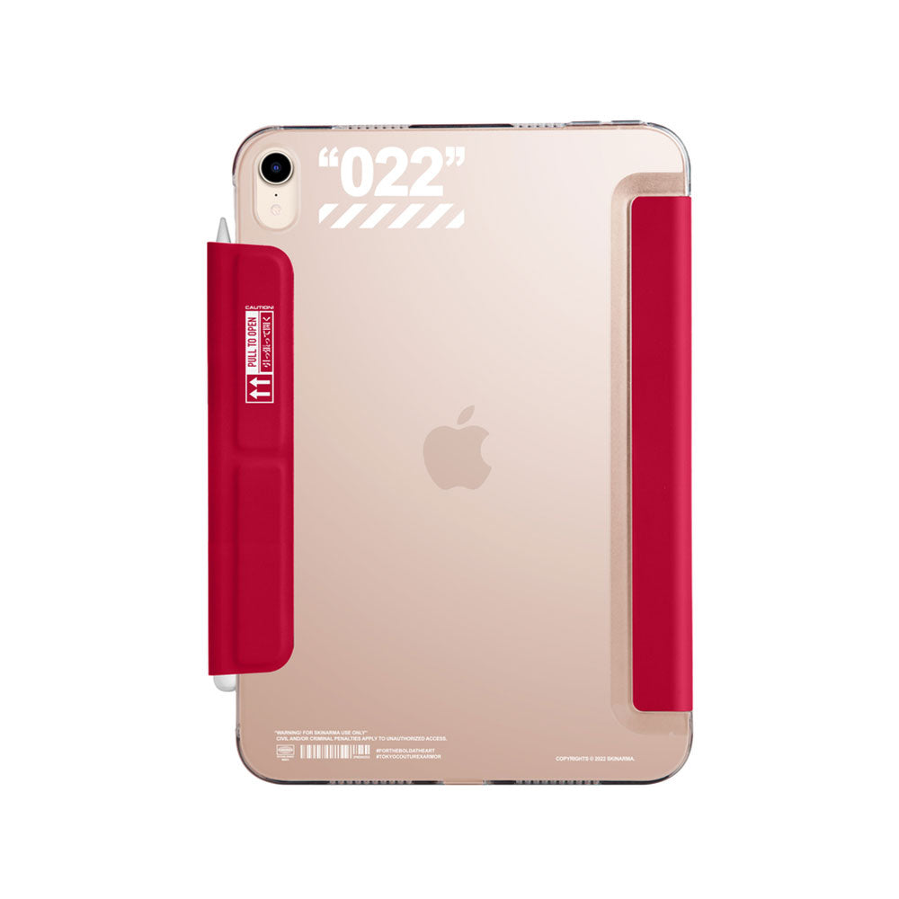 Apple iPad Air 10.9 2022 (5.Nesil) Kılıf SkinArma Kalemlikli Arkası Şeffaf Standlı Magnetik Taihi Sora Kılıf Siyah