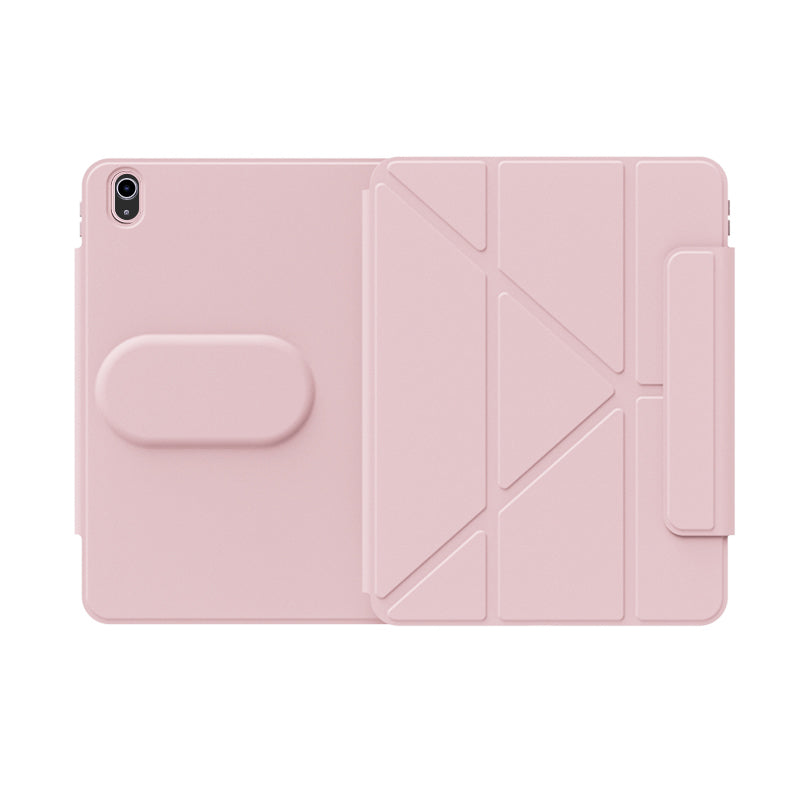 Apple iPad Air 10.9 2022 (5.Nesil) Wiwu 360° Dönebilen Standlı Magnetik Koruyucu Tablet Kılıfı Gri