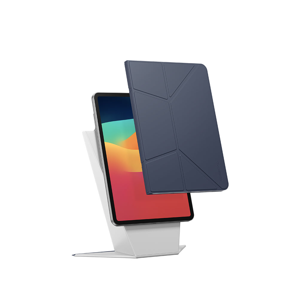 Apple iPad Air 11 2024 Amazingthing Matte Pro Mag Folio Katlanabilir Magnetik Standlı Kılıf Pembe