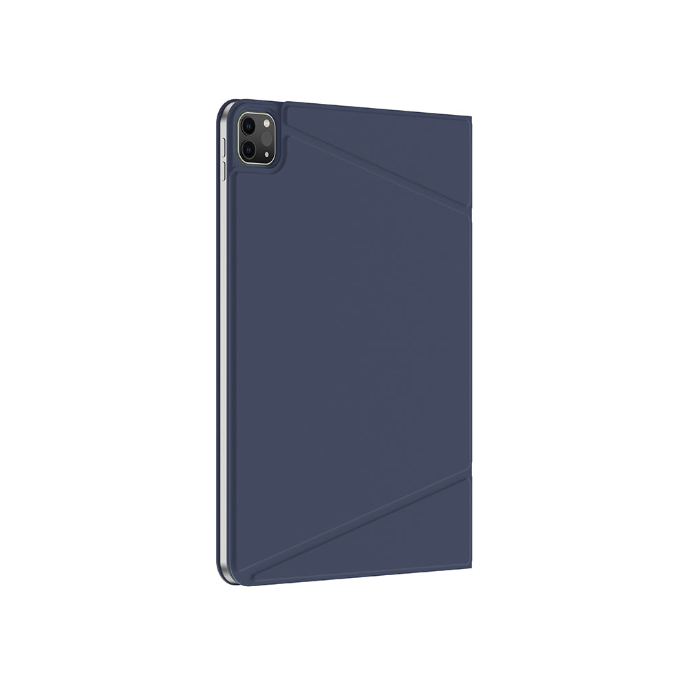 Apple iPad Air 11 2024 Amazingthing Matte Pro Mag Folio Katlanabilir Magnetik Standlı Kılıf Mavi