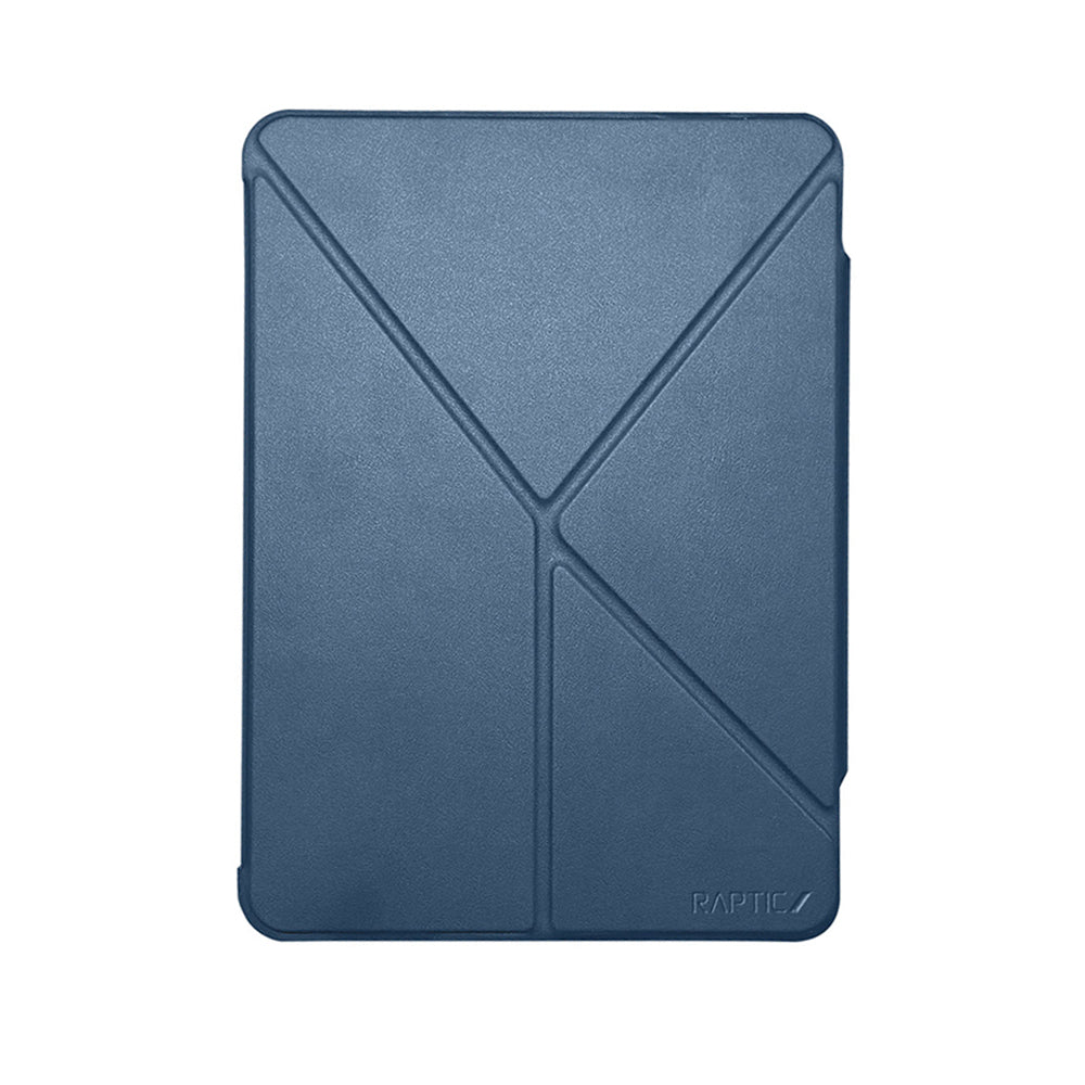 Apple iPad Air 11 2024 Raptic Clear Folio Airbagli Şeffaf Kapaklı Katlanabilir Standlı Kılıf Siyah