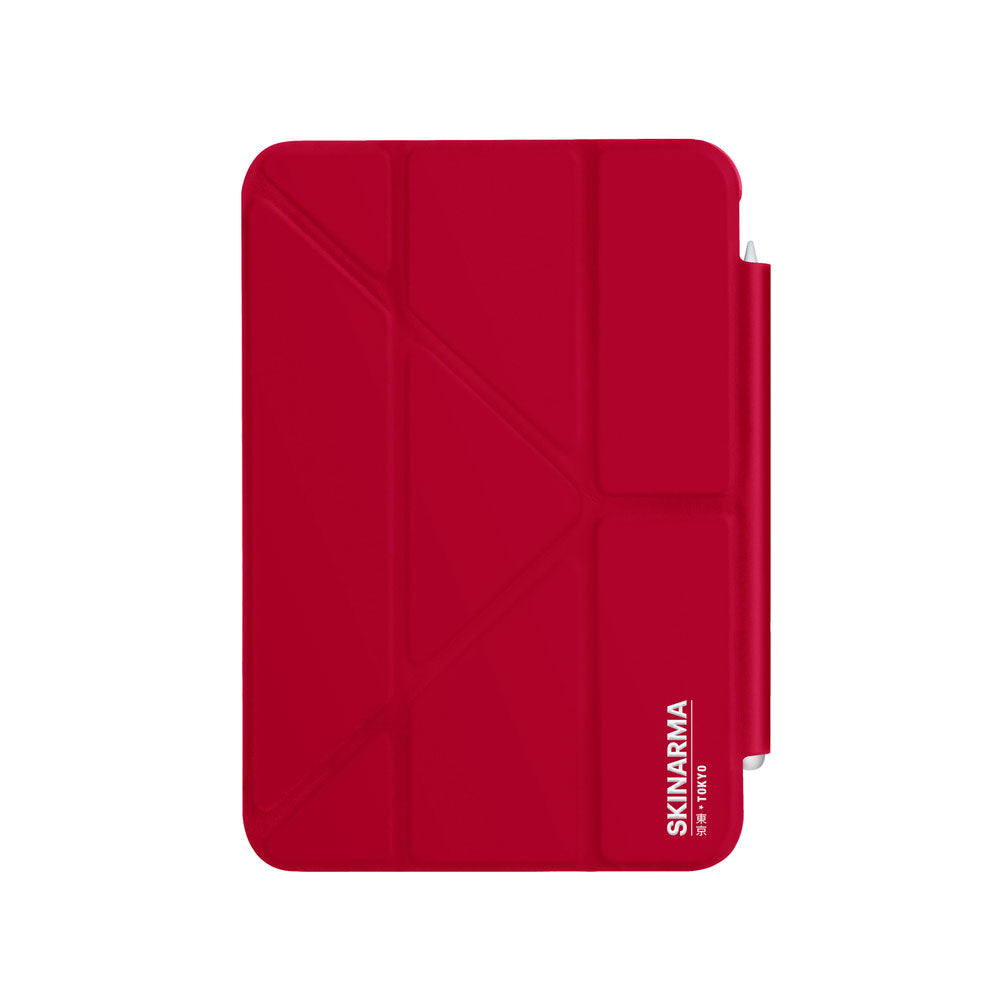 Apple iPad Air 11 2025 M3 Kılıf SkinArma Kalemlikli Arkası Şeffaf Standlı Magnetik Taihi Sora Kılıf Mavi